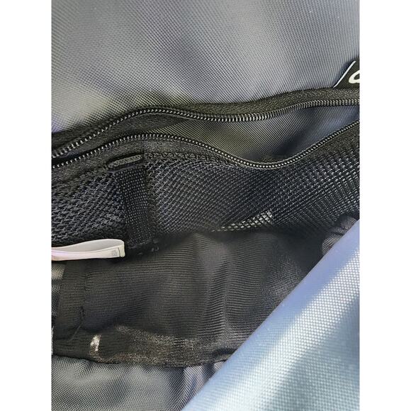 ADIDAS Black Linear Shoulder Purse Zippered Sporty Active Mini Backpack - Picture 5 of 8